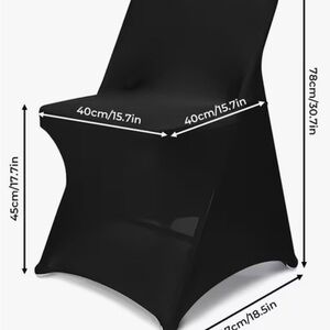 30 pieces-Elegant Black Dining Chair Covers
